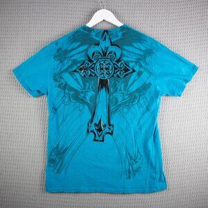 Apostasil Grunge Y2K Skull Cross Tee Mens Medium